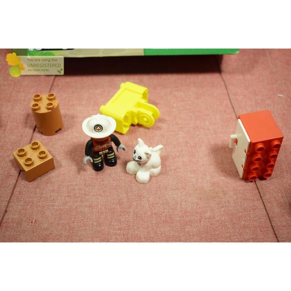 LEGO DUPLO Town Fire Truck Building Toy 10969 (Incomplete) - Picture 8 of 14